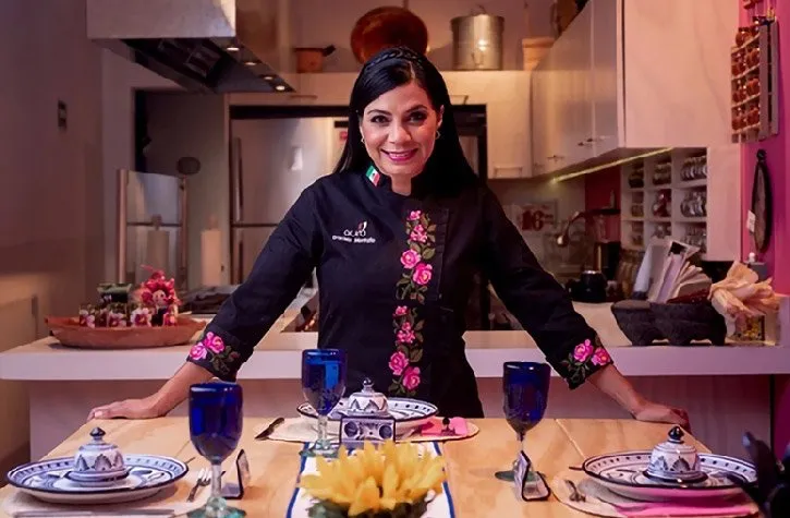 The Taco Making chef in her kitchen studio