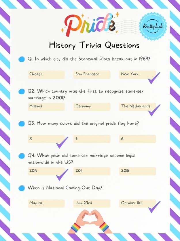 Pride month trivia questions and answers 01 281