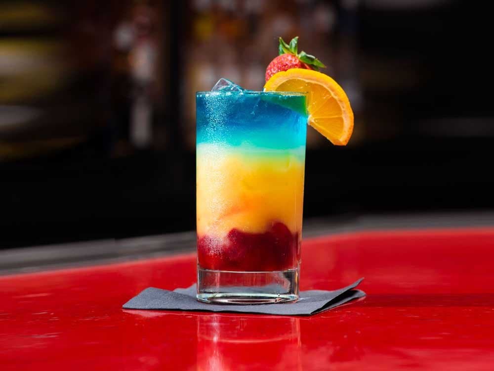 Virtual happy hour mixology pride cocktail