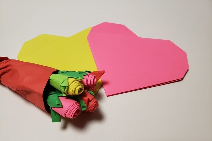 Valentines day origami optimized