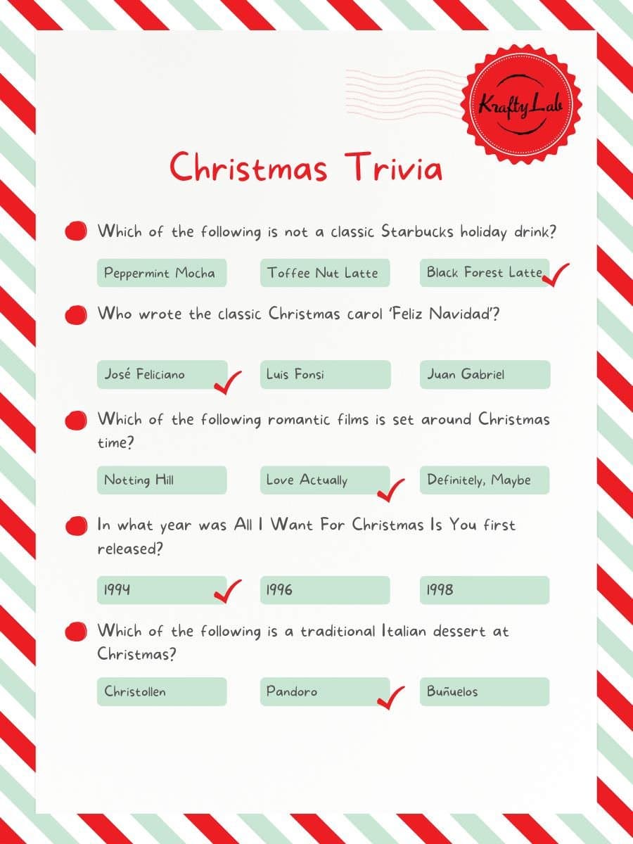 Christmas trivia answers by kraftylab optimized