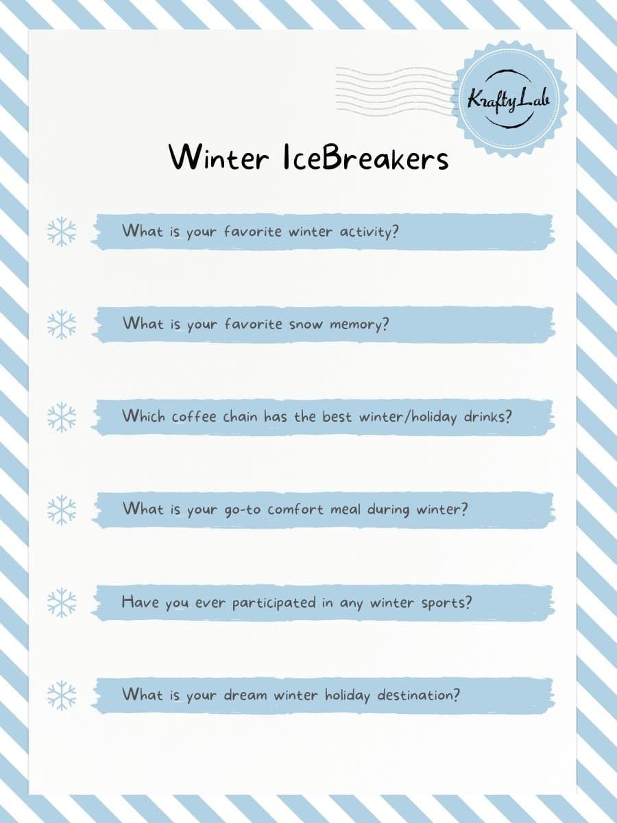 Winter icebreaker questions kraftylab optimized