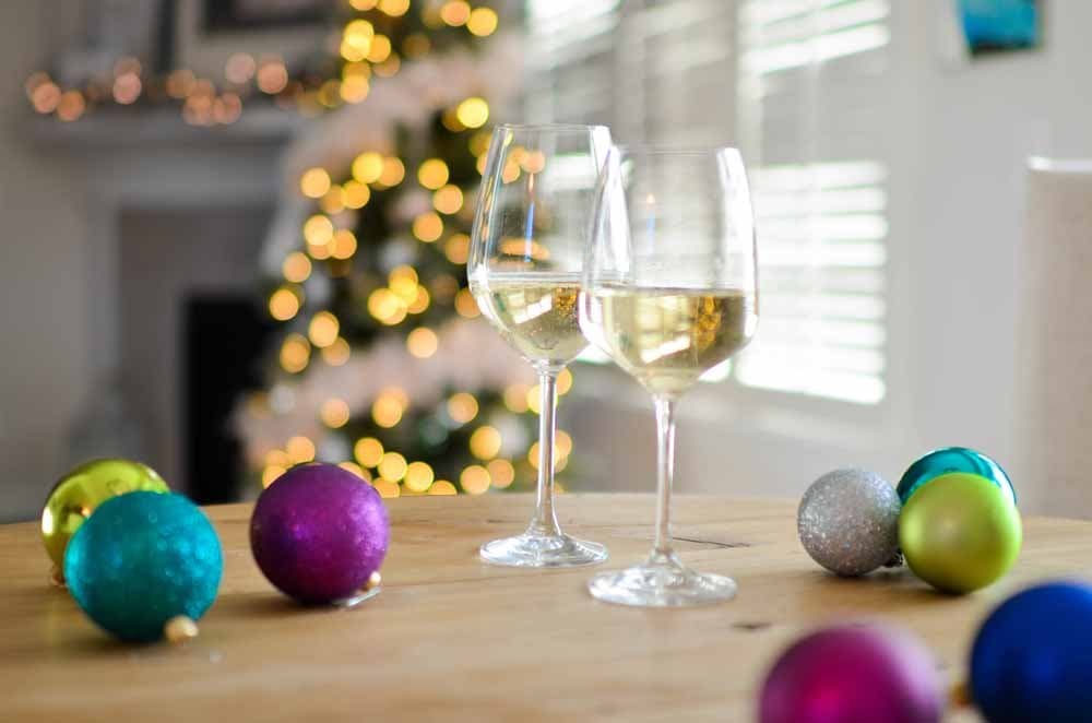 Holiday themed wine tasting