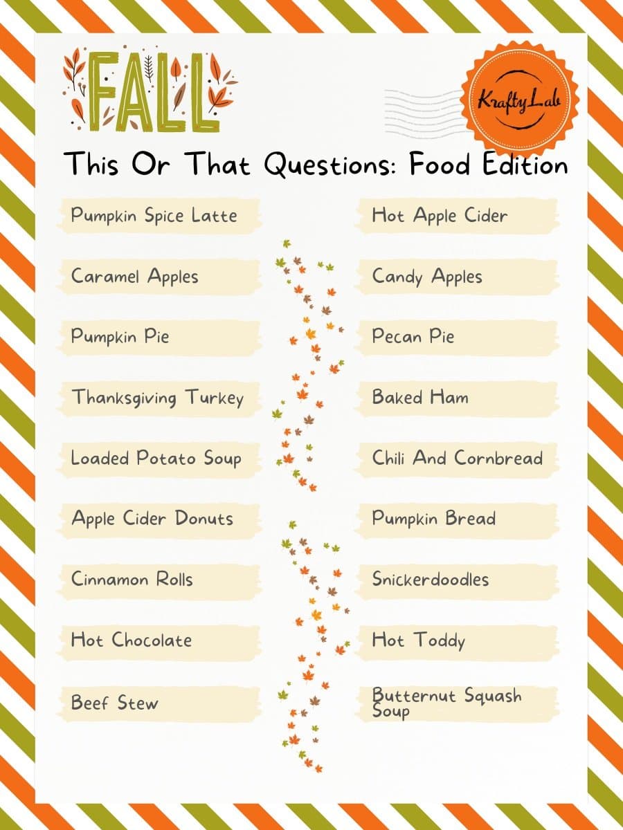 Fall this or that questions