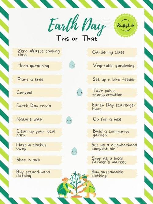 Earth day this or that questions
