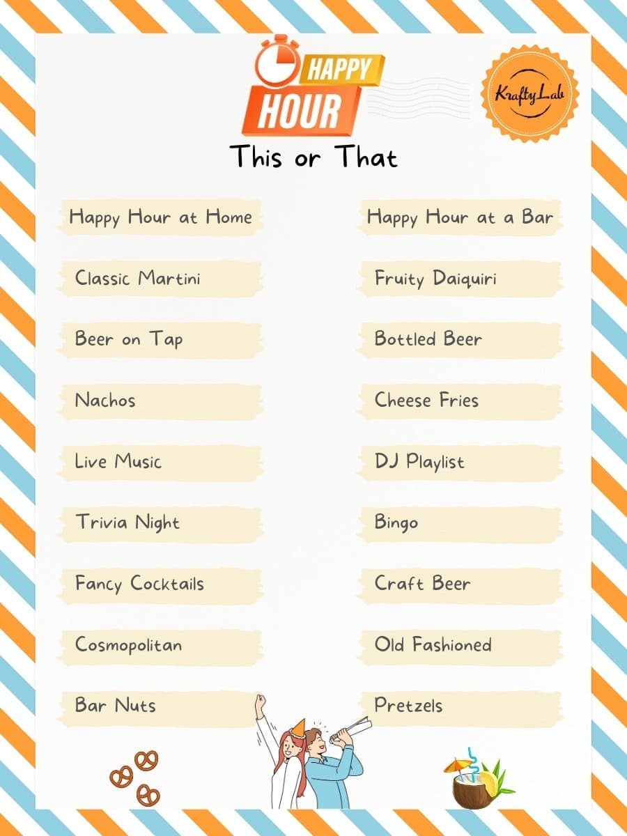 Happy hour edition this or that questions